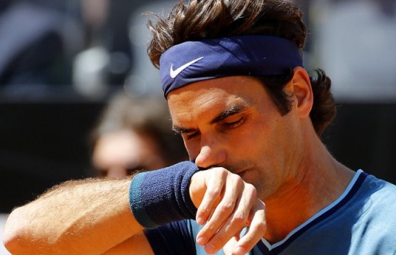 Federer Loses To Chardy In Rome