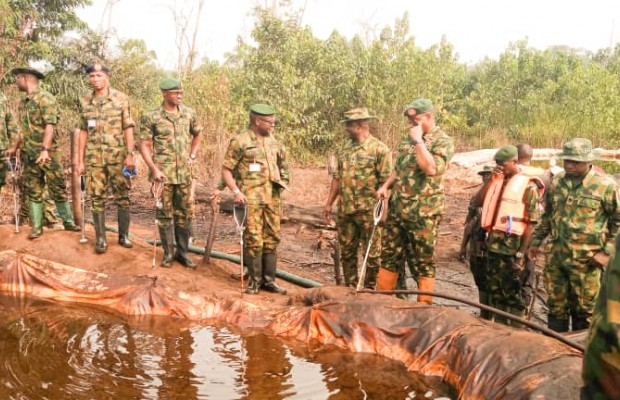 Army GOC inspects clearance operation sites in Rivers