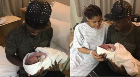 Super Eagles striker, Emmanuel Emenike welcomes baby
