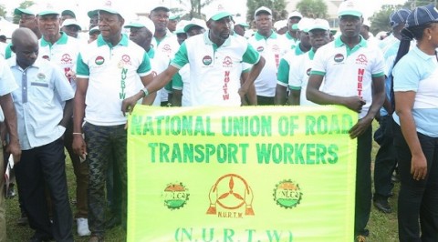 NURTW Members Lament Bad State of Road.