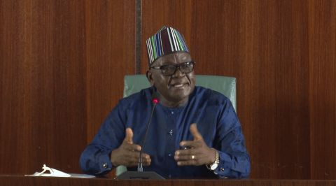 Insecurity: Nigeria Sitting on Keg of Gunpowder, Ortom Tells Buhari at Aso Rock