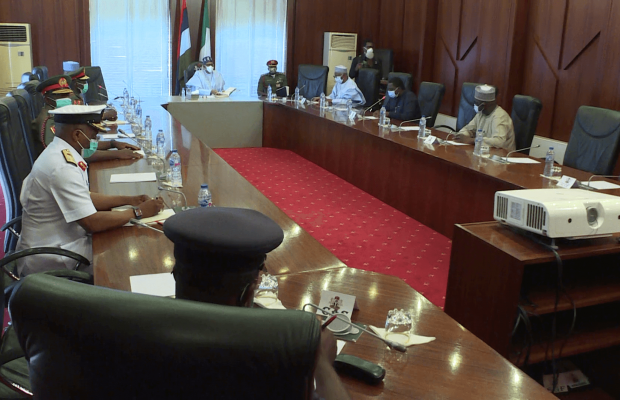 Buhari Meets New Service Chiefs