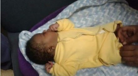 Police share cute photo of  baby found in the bush