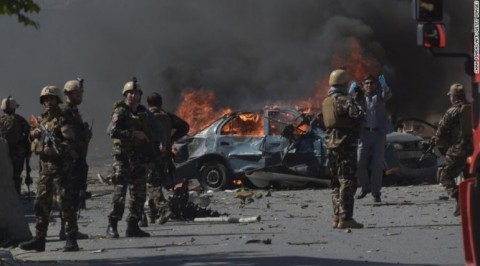Bomb blast kills 9 people near Afghan border