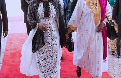Aisha Buhari rocks $4490 caftan dress