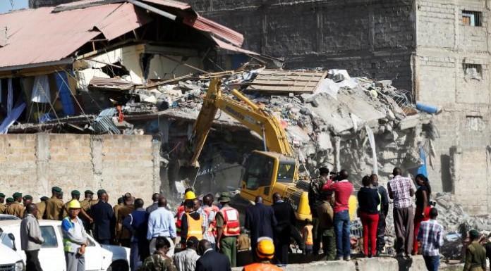 Building collapses in Kenyan capital