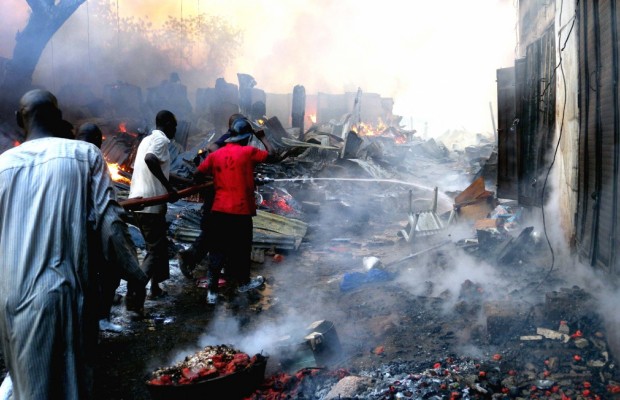 Fire razes market in Ilorin