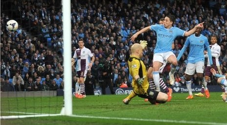 Manchester City 4-0 Aston Villa: Dzeko Double Puts Pellegrini's Men Closer To League Title