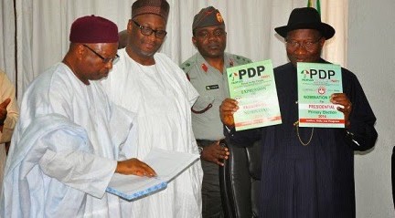 Jonathan Picks Nomination Form For Presidential Race