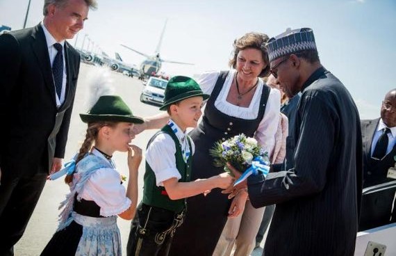 President Buhari in Germany for G7 Summit