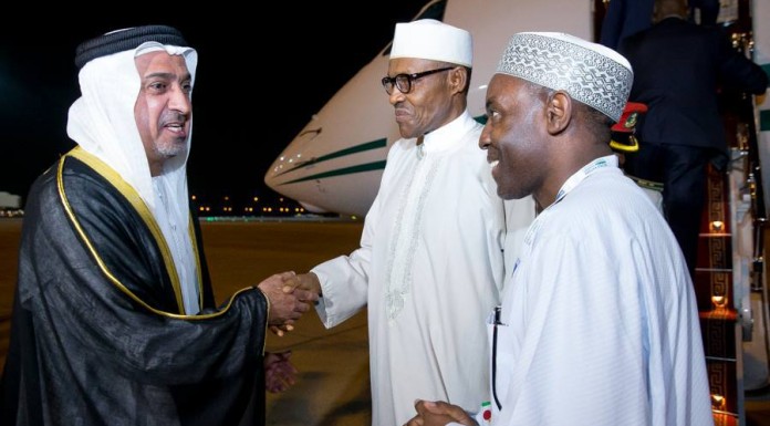 President Buhari Arrives Abu Dhabi For World Future Energy Summit