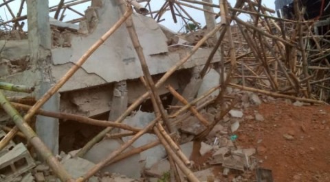 Five injured as building collapse in Ibadan