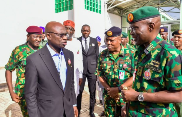 Chief of Army Staff Visits Gov Alia Ahead Of Inter - Formation In Benue.