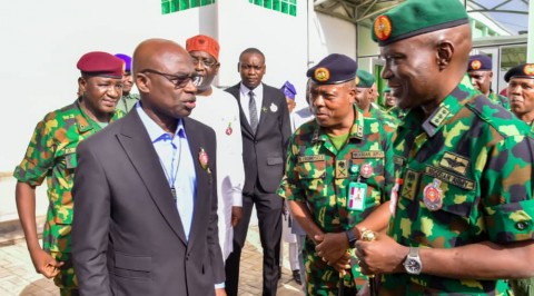 Chief of Army Staff Visits Gov Alia Ahead Of Inter - Formation In Benue.