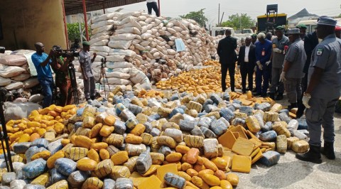 Customs Hands Over Seized Illicit Substances Weighing Over 15,000kg to NDLEA