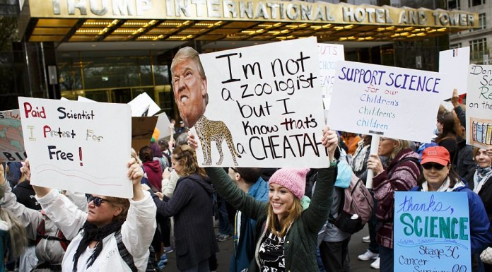 Thousands protest in NY over  science