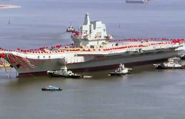 China launches domestically built ship