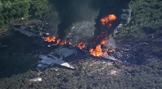 Military plane crash kills at least 16 in Mississippi