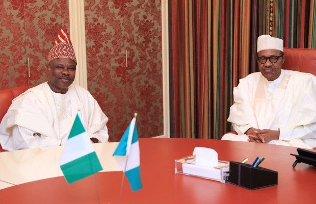Buhari, Amosun in closed-door meeting