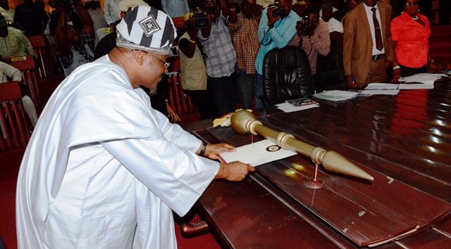 Ajimobi presents 267.4bn budget of stability