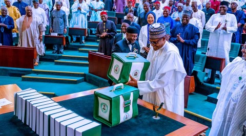 Buhari presents N10.33Trn budget before NASS