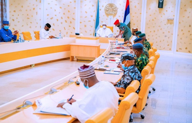 Buhari, Heads of Security Agencies, Service Chief Hold Security Meeting