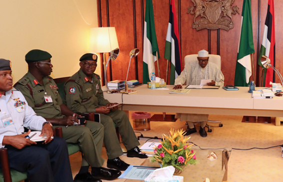 Buhari meets security chiefs