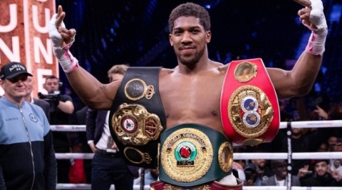 President Buhari salutes Anthony Joshua on victory