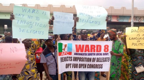 Protest Rocks Ogun APC Secretariat Over Delegate List