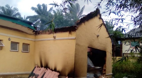 INEC Office in Njaba LGA of Imo State Set Ablaze