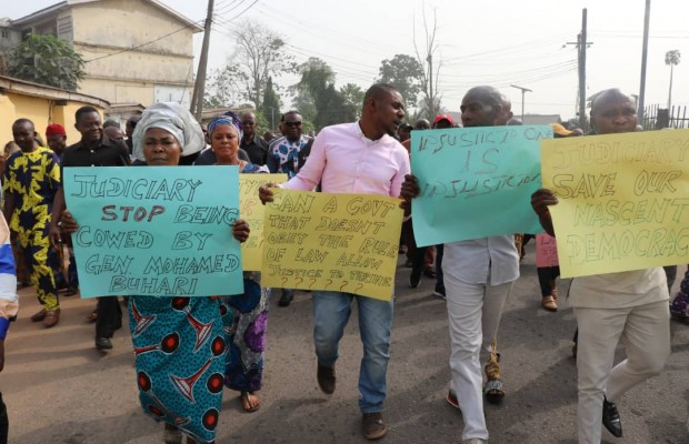 Imo PDP Protest over Supreme Court Judgement