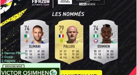 Osimhen nominated for Ligue 1 September POTM