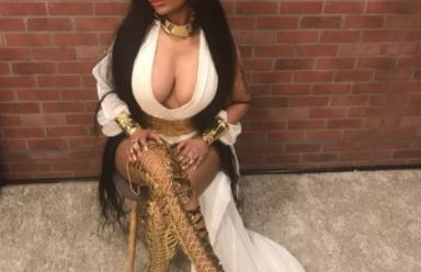 Nicki Minaj stuns as Grecian goddess