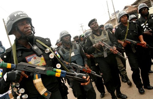 Police parade armed robbers