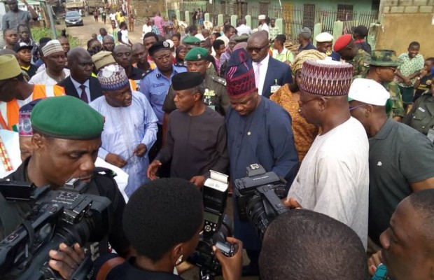 Osinbajo visits, commiserates with Abeokuta flood victims