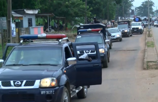 Ogun police embark on show of force over protest