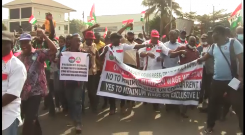 Labour Unions Protest Plans to Remove Minimum Wage from Exclusive List