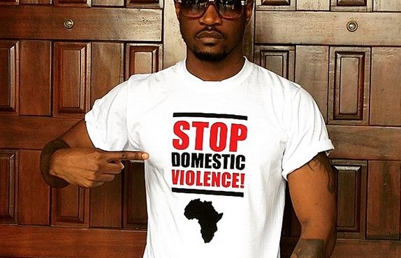 Peter Okoye stands against domestic violence