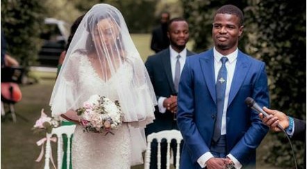 Nigerian footballer, Elderson Echiejile ties the knot