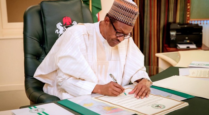 Buhari signs 2019 appropriation bill into law