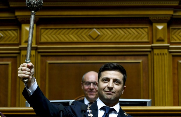 Comedian Sworn in As Ukraine President