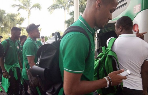 Super eagles arrive Uyo Ahead Zambia Clash