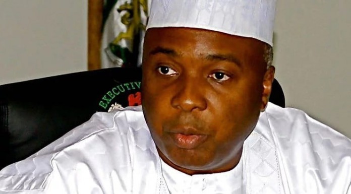 Saraki visits female sergeant-at-arms injured by invaders