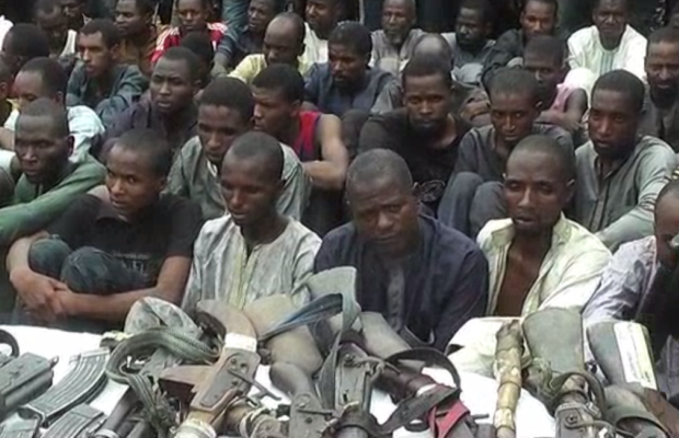 Police parade 93 kidnappers in Kaduna