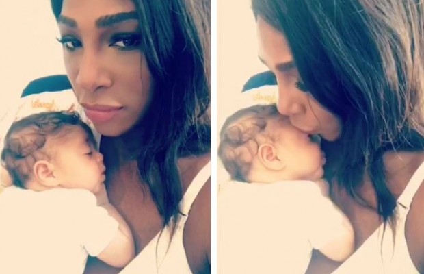 Serena Williams parades cute daughter on social media