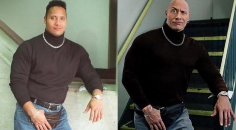 The Rock shares motivational message with photos