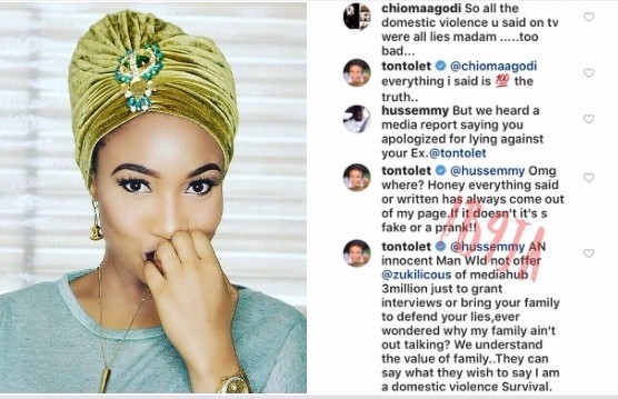 Tonto Dike attacks husband