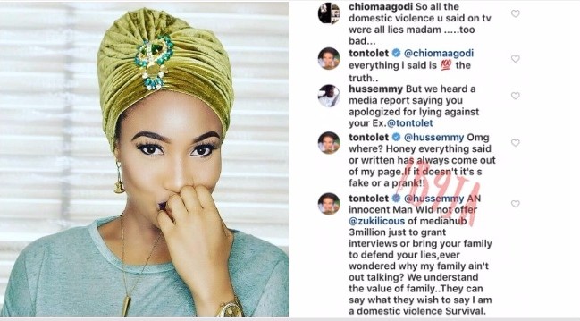 Tonto Dike attacks husband