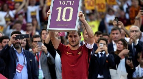 GOODBYE: Totti retires from professional football