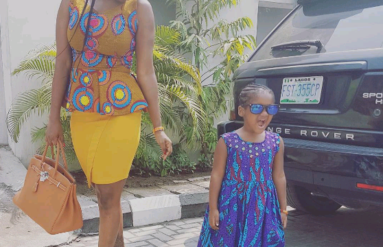 Tuface's wife, daughter look elegant in Ankara outfits